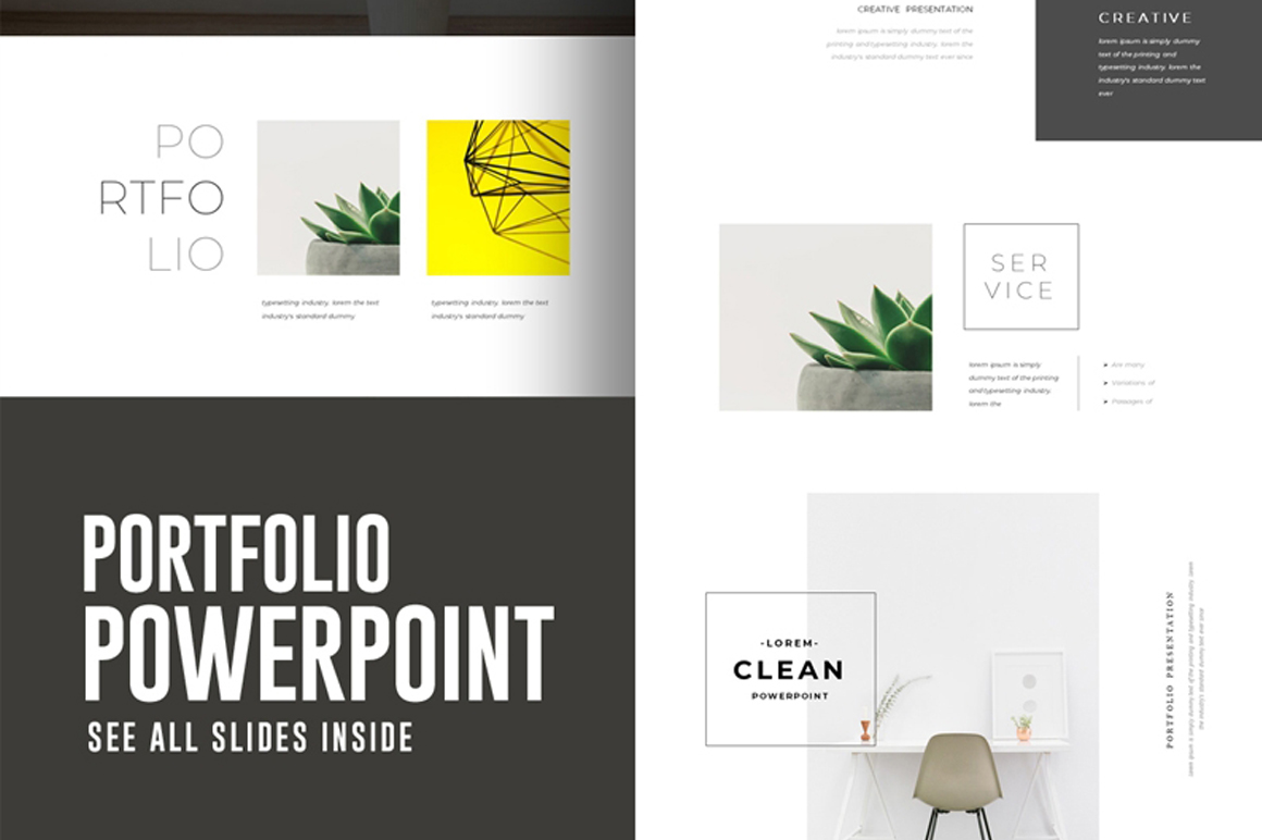 Portfolio Powerpoint Presentation Template Free Free