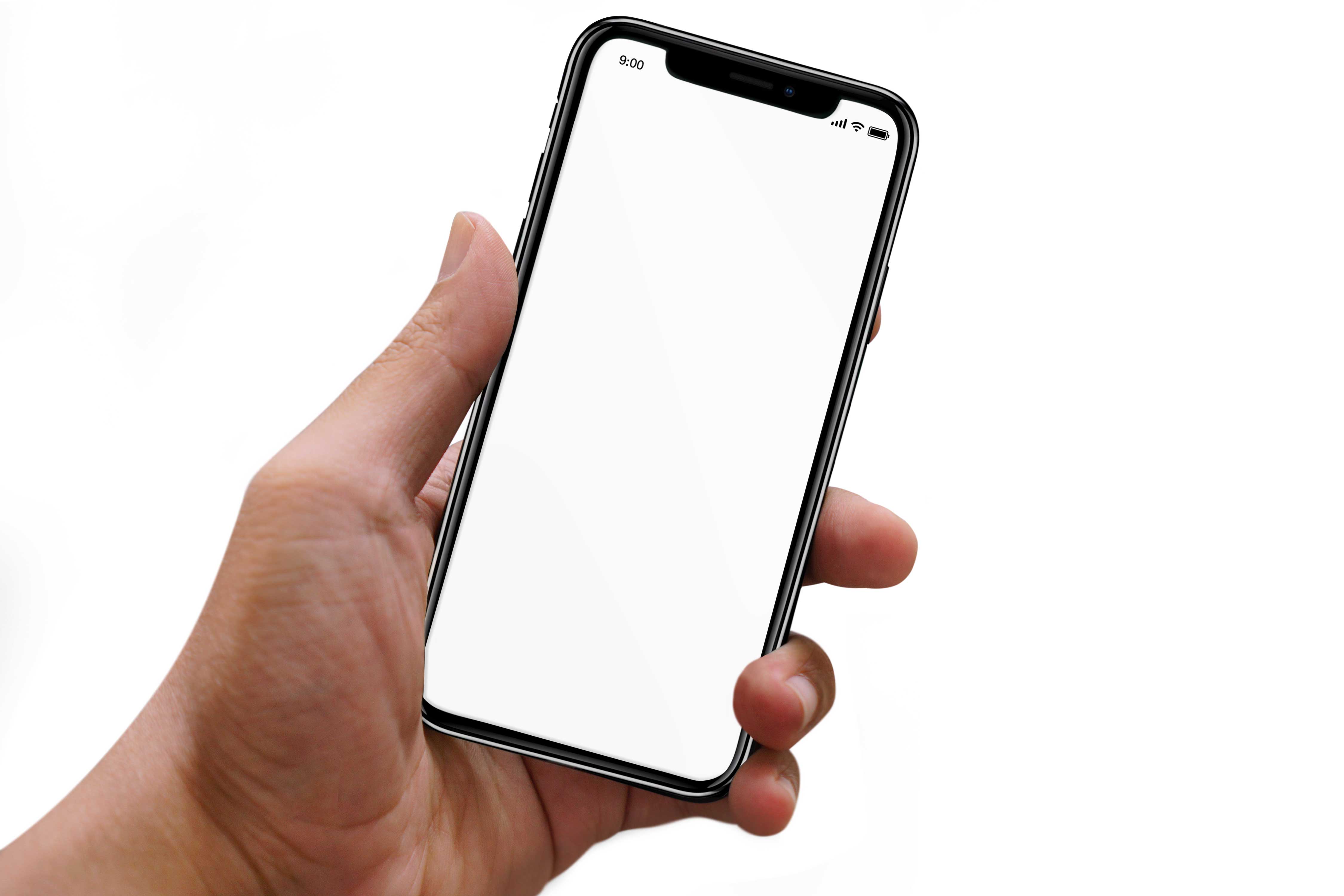 Free iphone X in hand Mockup – Free Device Mockups, Mockups | pixelify.net