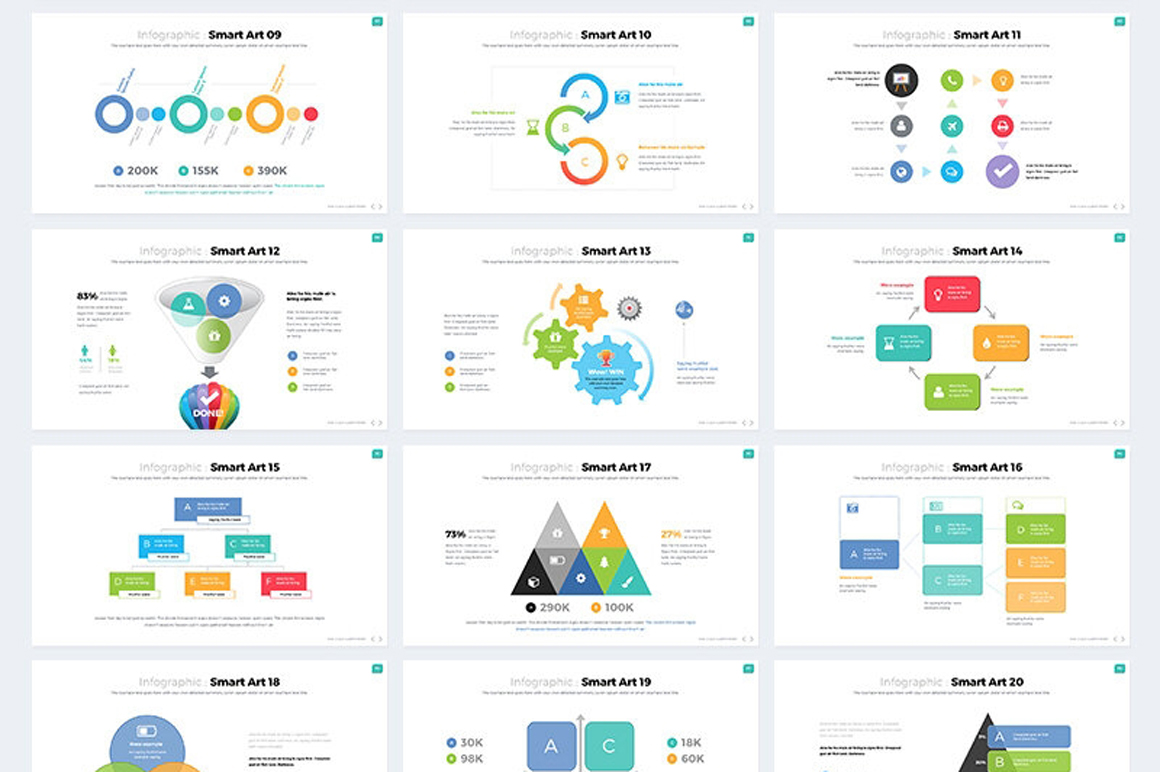 Powerpoint Smartart Templates : Smart Art Infographics Google Slides